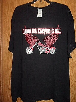 Carolina Carports Inc Chopper Black 2xl T Shirt Ebay