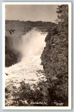 Kakabeka Falls Ontario Real Photo RPPC Postcard ON