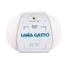 Gomitolo 100% Lana Merino Extrafine Lana Gatto Baby Soft con Aloe Vera Toni Neut