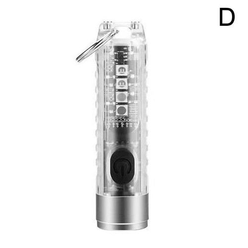 Mini USB Wiederaufladbare Taschenlampe COB LED Licht Tasche Schlüsselanhänger, - Photo 28/28