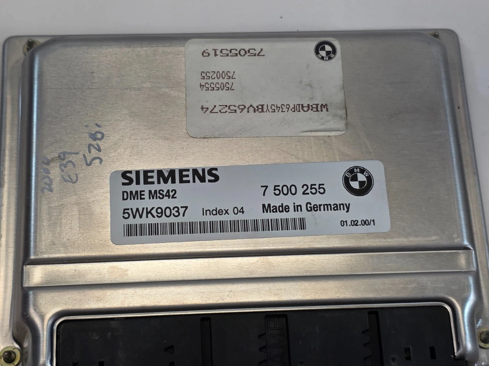 BMW MS42 DME for E39 528i Or E46 328ci 328i Only  WITH EWS AND KEY - Image 2 of 4