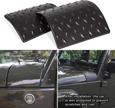 Engine Hood Body Armor Cowl Side Cover Trim For Jk Jeep Wrangler 2007-2017 Black