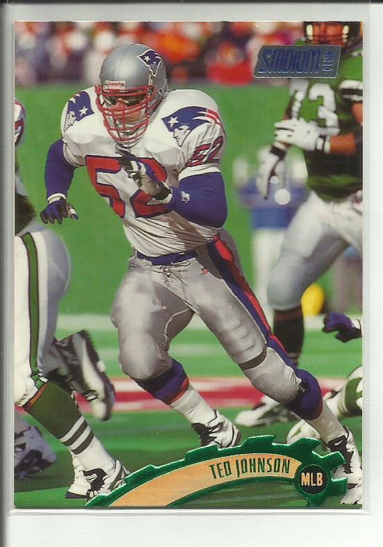 1997 Topps Stadium Club #296 Ted Johnson New England Patriots