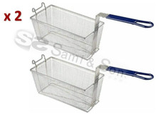 2 x FRYING BASKETS FITS BLUE SEAL Heavy Duty Deep Fryer Basket / Chip