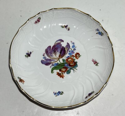 Vintage MEISSEN 1000 Jahre 1929 Serving Bowl Scattered Flowers | eBay
