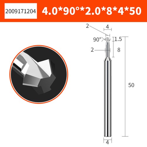 T Slot Keyseat End Milling Cutter 2-12mm End Mill Cutting Router Bit Chamfer CNC - Picture 27 of 32