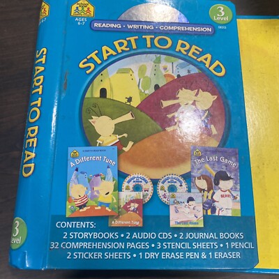SCHOOL ZONE - START TO READ! LEVEL 3 EARLY READING PROGRAM By Joan Hoffman + CDs