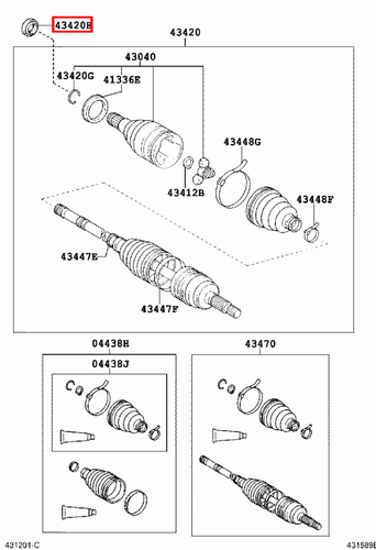 Genuine Toyota Urban Cruiser NSP110 Front Left LH Drive Shaft Oil Seal - Imagen 8 de 20