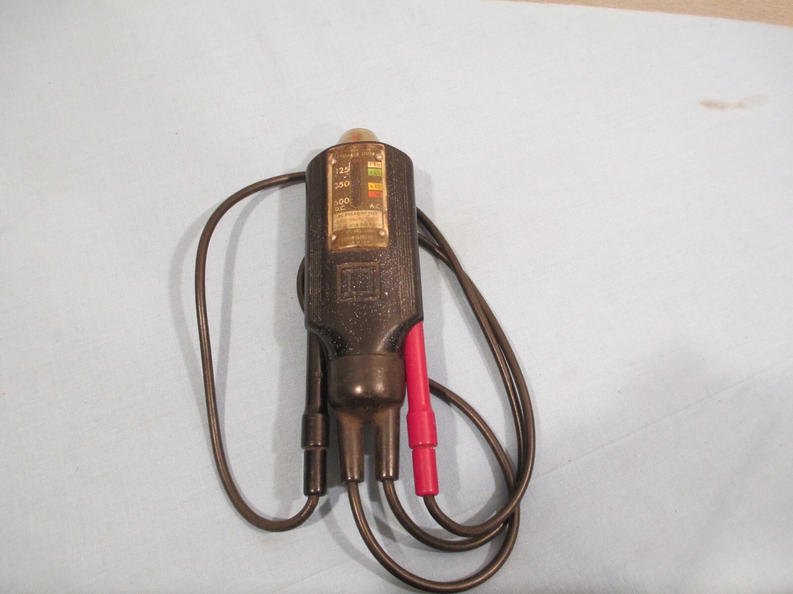 Vintage Wiggy Wigginton Square D 816as 5008 Voltage Tester W Leads DC