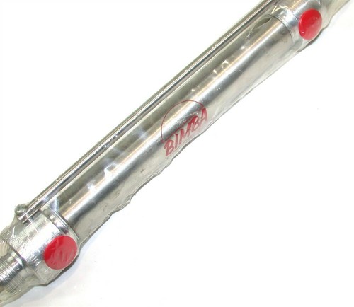BIMBA 4" STROKE MAGNETIC DOUBLE END STAINLESS AIR CYLINDER MRS-044-DXDEZ New - Picture 2 of 2