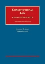Constitutional Law, Cases and Materials, Concise by Jonathan D. Varat: Used