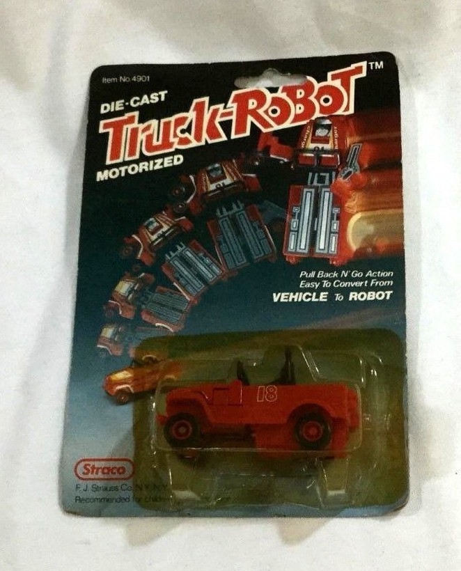 タラコbotページ 1985 Straco Dyna-Bot Motorized Truck Robot MOC Carded Sealed Gobot