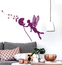Cute Fairy Vinyl Decal Magical Story Dandelion Seeds Wall Sticker n590