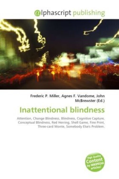 Frederic P. Miller (u. A.) | Inattentional Blindness | Taschenbuch |