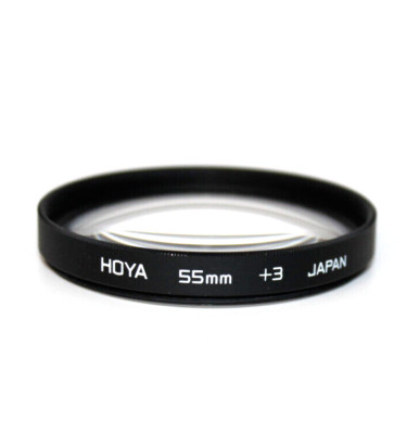 Hoya Nahlinse 55mm +3 Vorsatzlinse Close up Objektiv Kamera Zubehör (#739)