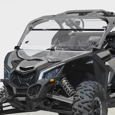 2-IN-1 Flip Front Clear Windshield W/Hardware For Can-Am Maverick X3 2017-2025