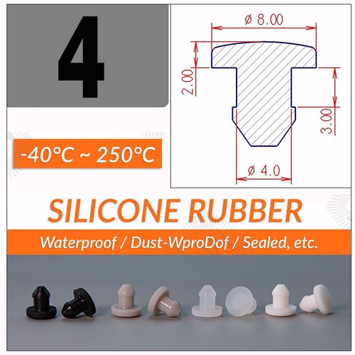 Abdeckstopfen Lochkappen Endkappen Silikongummi Dichtung Stopfen 2,5mm-60,6mm - Picture 6 of 57