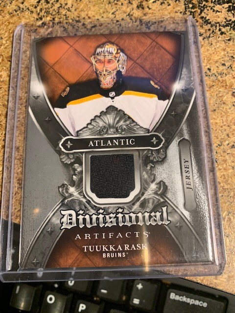 2018-19 UD ARTIFACTS TUUKKA RASK JERSEY ATLANTIC DIVISIONAL JERSEY 