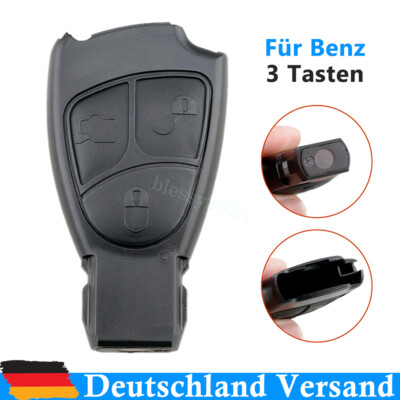 Boîtier De Clé 3 Touches Pour Mercedes - Compatible W168, W202, W203, W208, W210, W211, Sans Fil