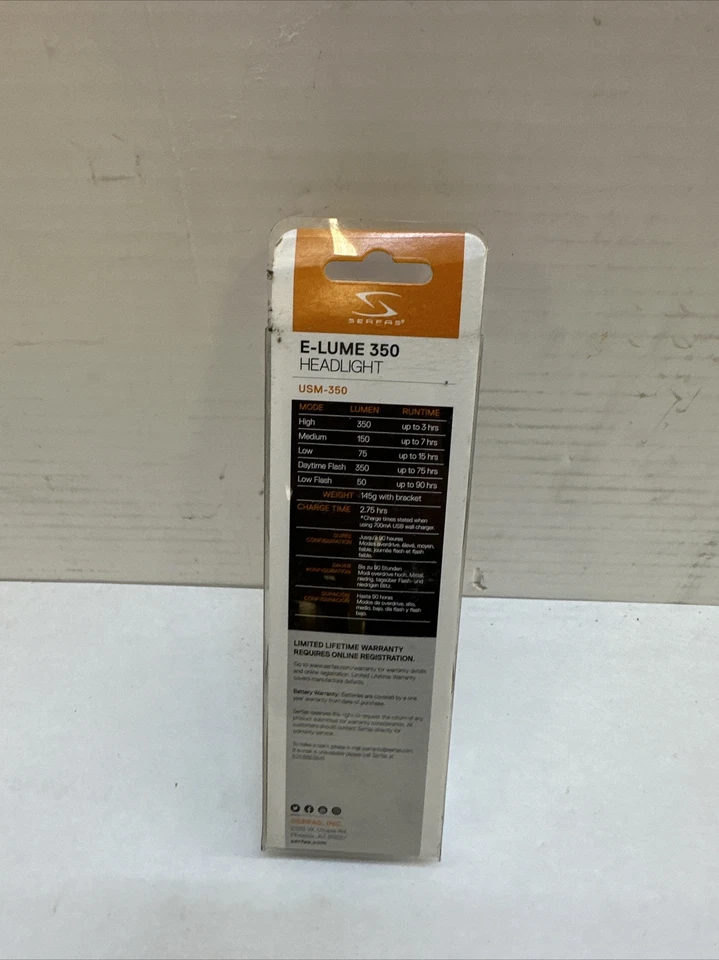 Serfas E-Lume 350 Headlight - Image 4 of 4