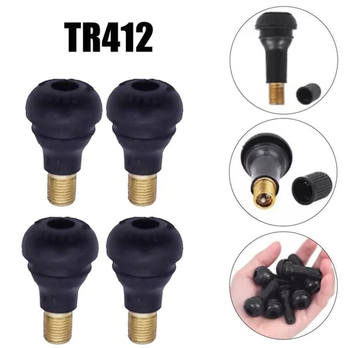 25pcs TR412 Tire Rubber Valve Stem For ATV Lawn Mower Garden Tractor Short Stem - Picture 10 of 10