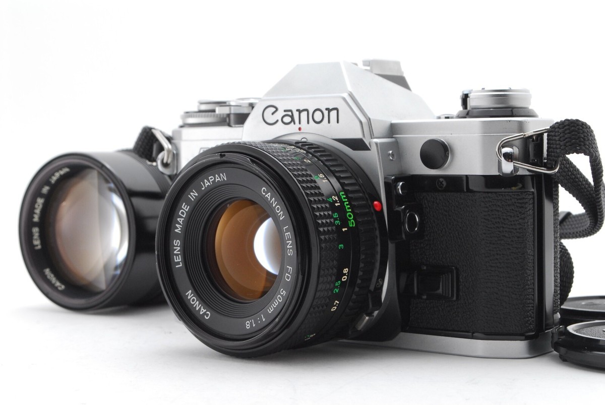 Canon AE-1 & NFD 50ｍｍ & NFD 135mm　#9340 Canon AE-1 & NFD 50mm & NFD 135mm #9340 Exc+5】 Canon AE-1