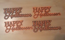 4 PC. HAPPY HALLOWEEN DIE CUTS FOR CARDMAKING  SCRAPBOOKING