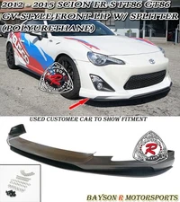 Fits 12-16 Scion FR-S FT86 GT86 GV-Style Front Lip + Lower Splitter (Urethane)