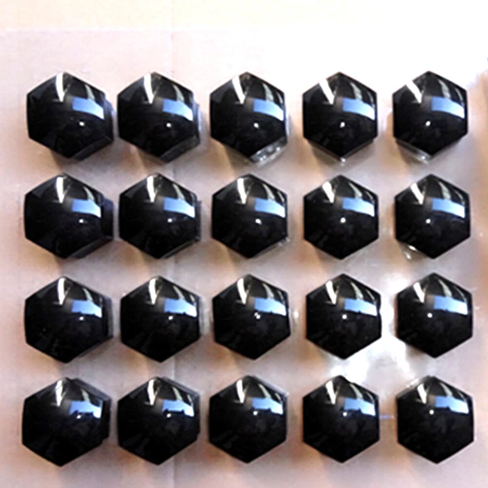 20pcs 17mm Wheel Lug Nut Bolt Center Cover Black Mirror Caps Bolt Rims W/ Tool — 第 3/4 张图片