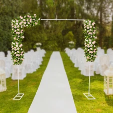 2.4m Wedding Square Arch Party Background Prop Flower Rack Balloon Stand Decor