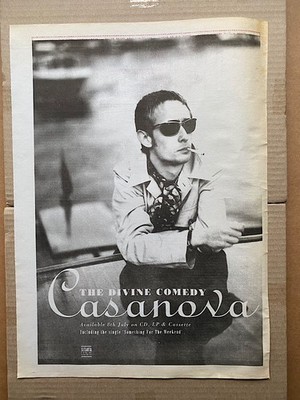 DIVINE COMEDY CASANOVA (A) POSTER SIZED original music press advert from 1996 (a