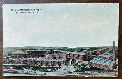 SOUTH FRAMINGHAM MA MASS~Dennison Manufacturing Company~1910