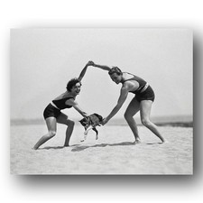 Joan Crawford, Douglas Fairbanks Jr. Photo 8x10 MGM Studios Beach Portrait 1920s
