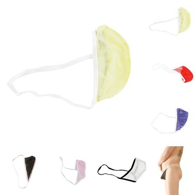 Men Sexy Sheer Pouch T-back G-String Thong Underwear Briefs Underpants Panties