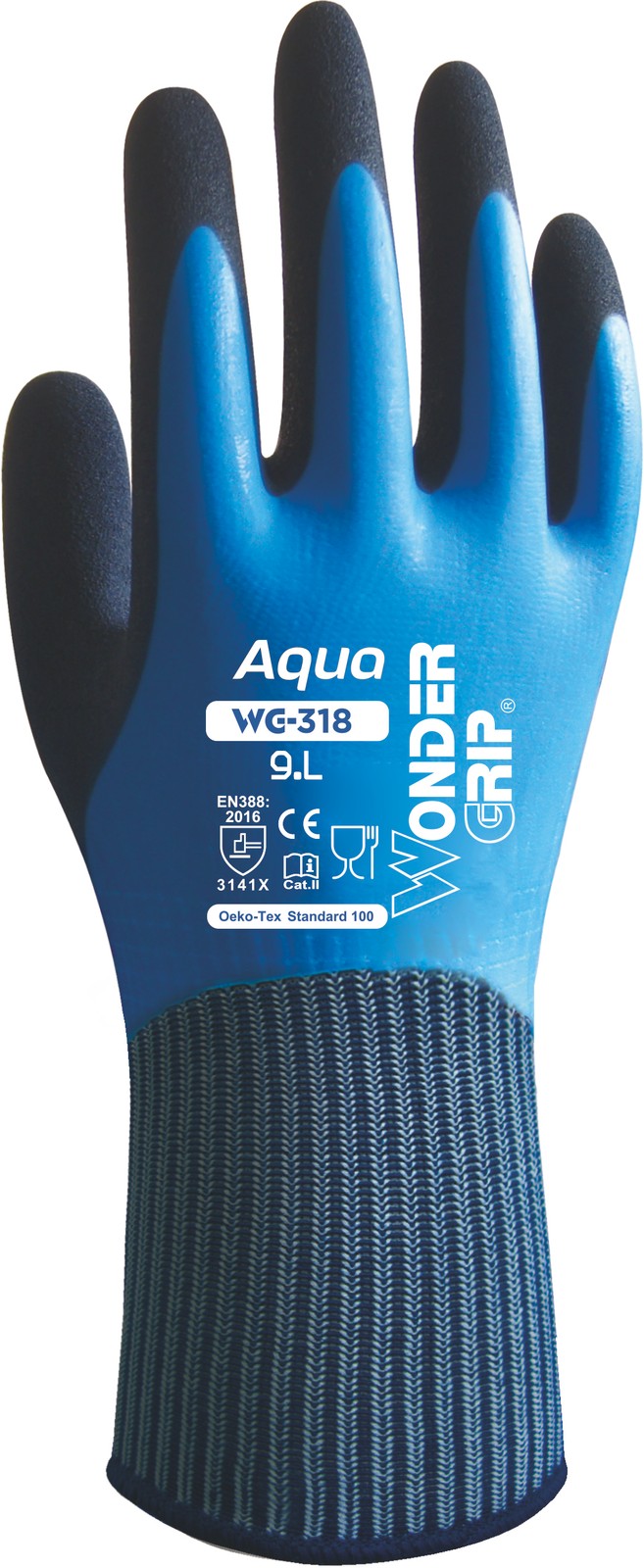 Непроницаемая РУЧКА Guanto Da Lavoro WONDER GRIP AQUA WG-318 из сетчатого нейлона 10XL 12
