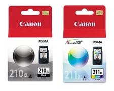 2PK GENUINE Canon PG-210XL CL-211XL Ink for PIXMA MP280 MX350 MX410 iP2702