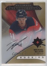 2018 Upper Deck Ultimate Collection Introductions Gold Michael McLeod Auto 1e15
