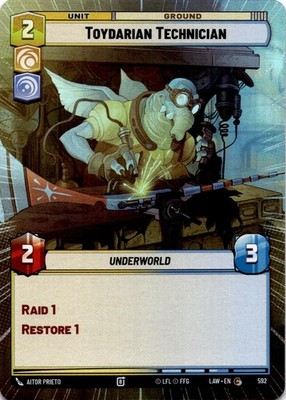 Toydarian Technician (Hyperspace Foil) NM/M 592 A Lawless Time SWU