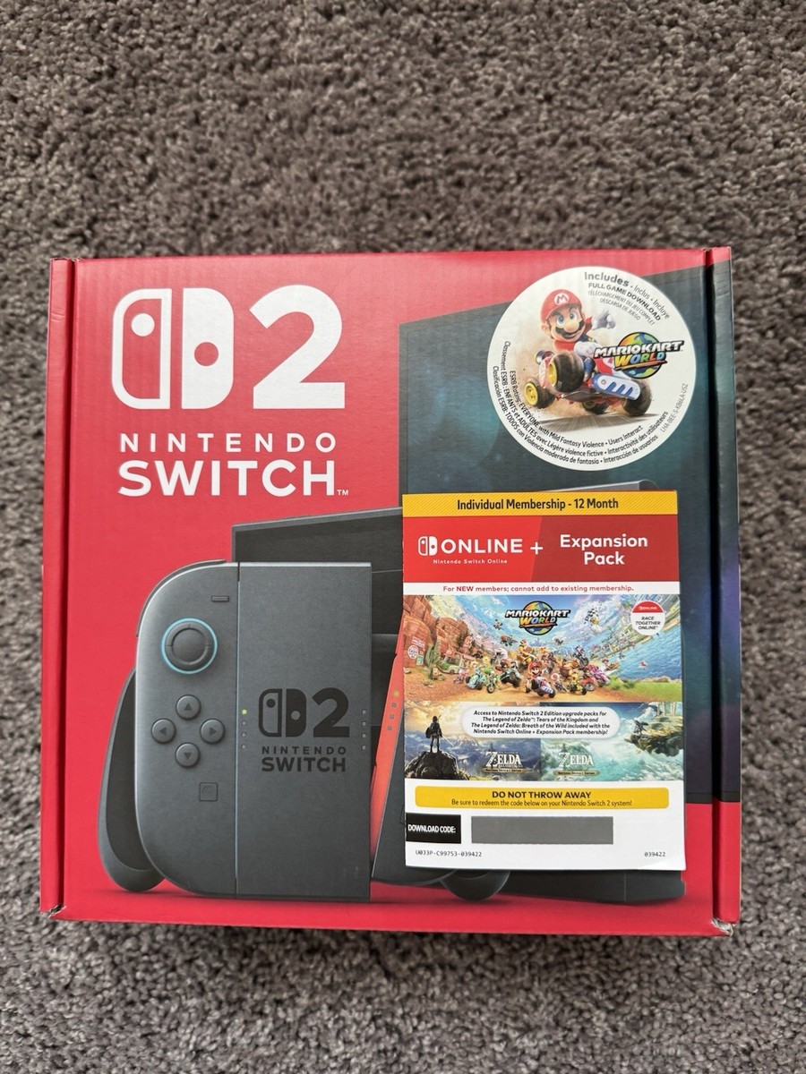 Nintendo Switch Console Mario Kart World Costco BUNDLE SHIP