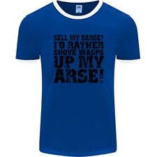 Vendo Mi Barge? Barco Largo Estrecho Speedboat Camiseta Ringer Para Hombre FotL