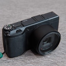UV Filter Lens Hood For Ricoh GR2 GR Bayonet fixing Resin Lens Hood Black New