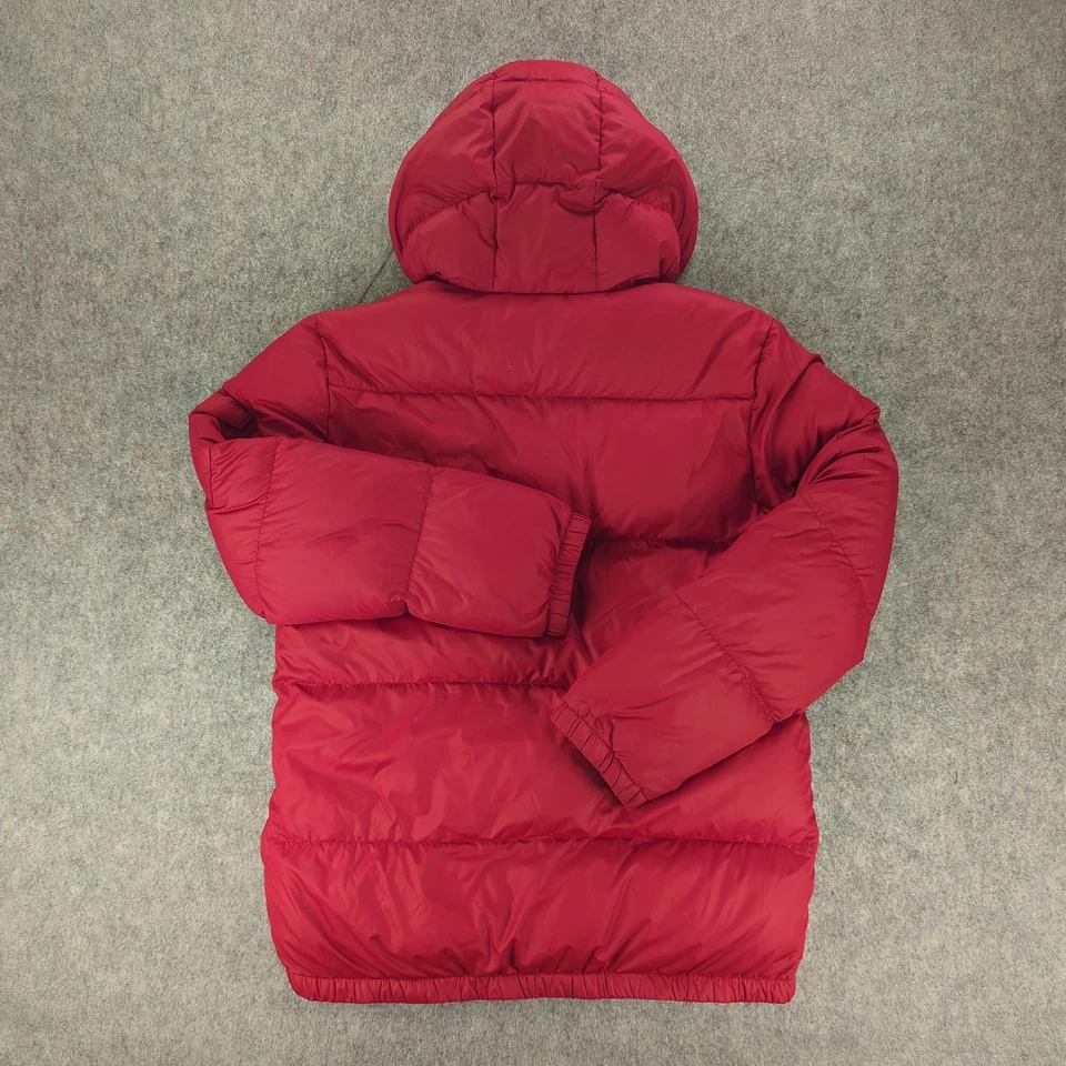 Polo Ralph Lauren Jacket Boys XL 18-20 Red Hooded Down Puffer Winter Pony Logo - Image 3 of 4