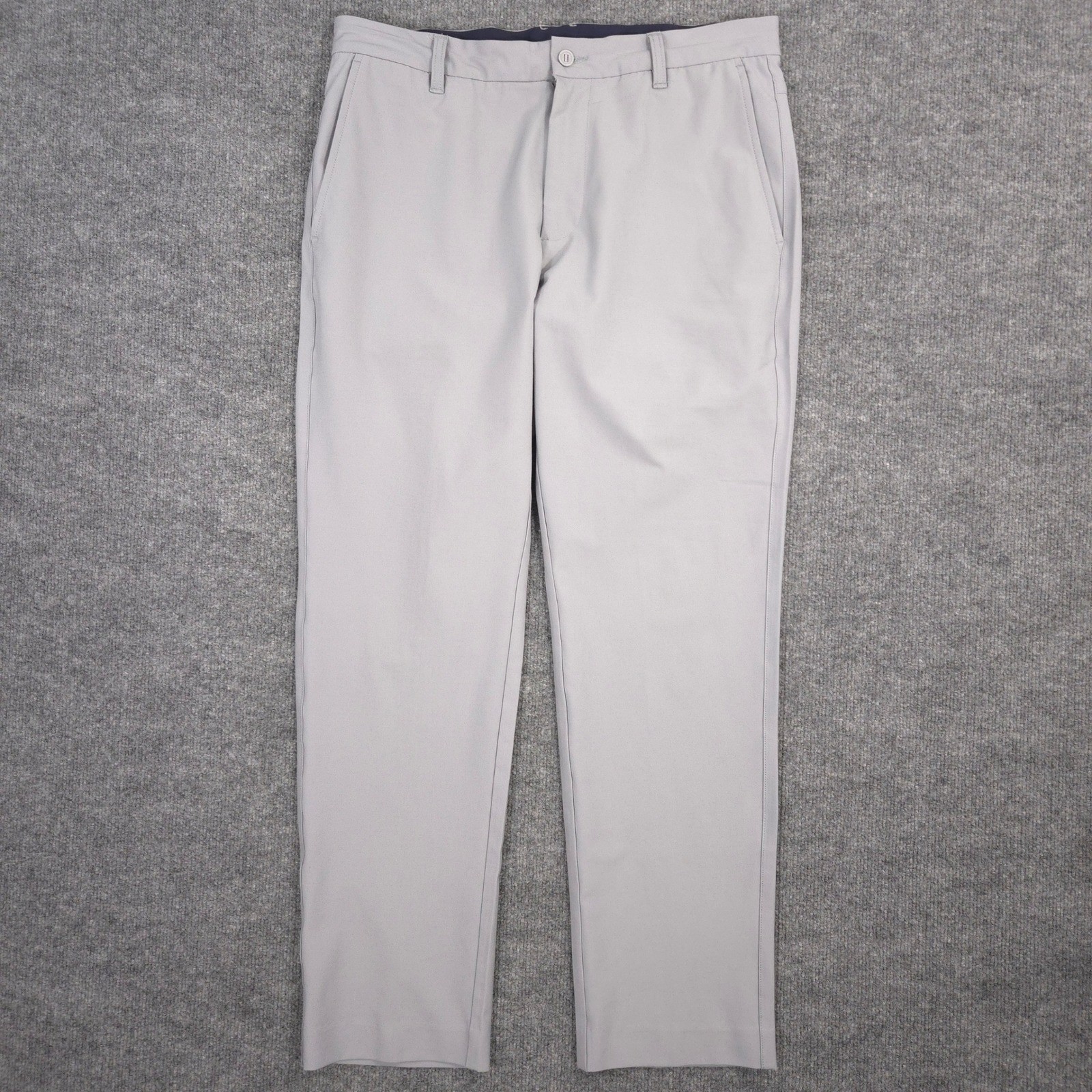 FootJoy Tour Pants Mens 34X30 Light Gray Performance Golf Chino Preppy Casual