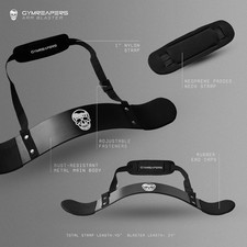 New Arm Blaster Bicep Curl Isolator Adjustable Bomber Fitness