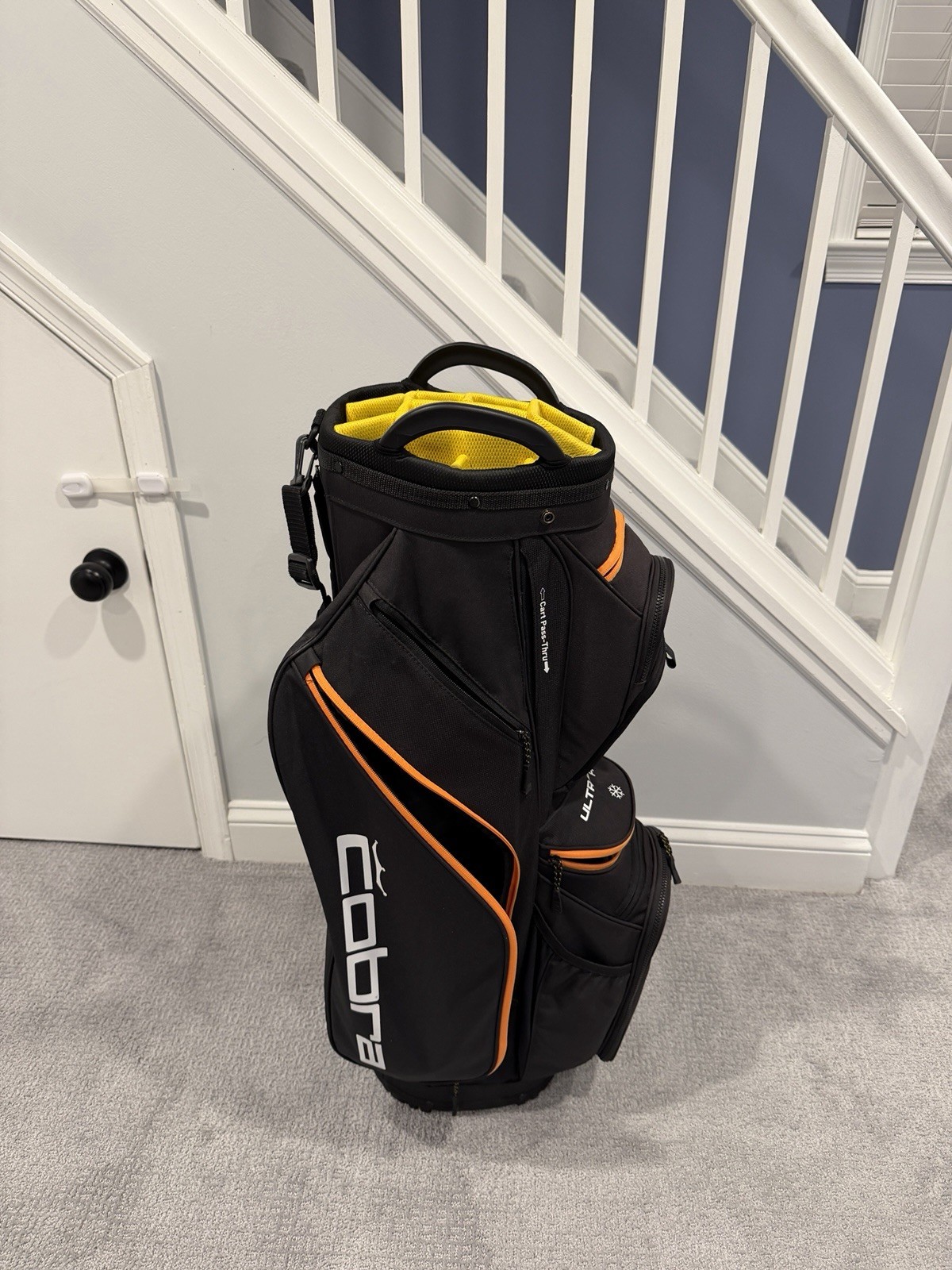 Ultralight Pro Cart Bag Black-orange; Great Condition