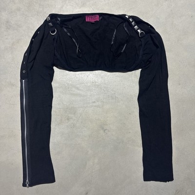 Y2K Hot Topic Tripp NYC Bolero Shrug Alt Goth Cyber Rave SZ L/XL Vintage