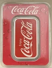 Coca-Cola 1 oz Pure Silver .999 Colorized Bar in TEP
