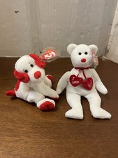 TY Beanie Baby - TRULY the I Love You Bear, Honey Bun Plush Stuffed Animal Toys