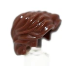 New LEGO Minifigure Hair Reddish Brown Short Wavy w Center Part Han Solo 75222