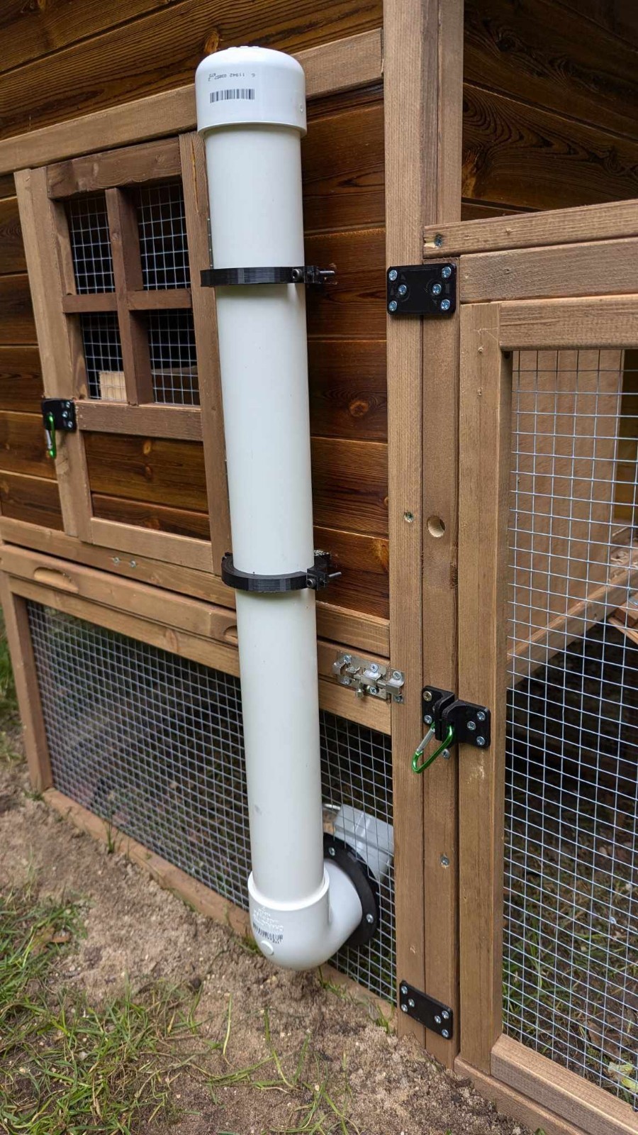 DIY 2" PVC Pipe Chicken Coop Feeder Mounting Kit